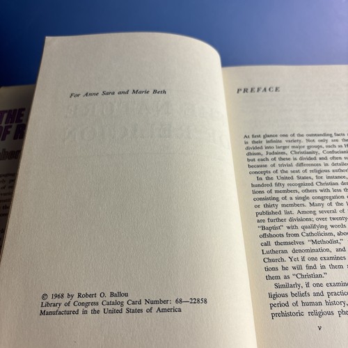 The Nature of Religion~Robert O. Ballou~VINTAGE 1968 Hardcover~Very Rare Book!!! - Picture 11 of 20
