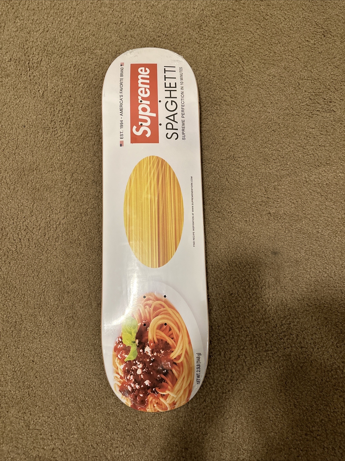 Supreme Skateboard Deck Spaghetti White / NEW /FW21SB6-image