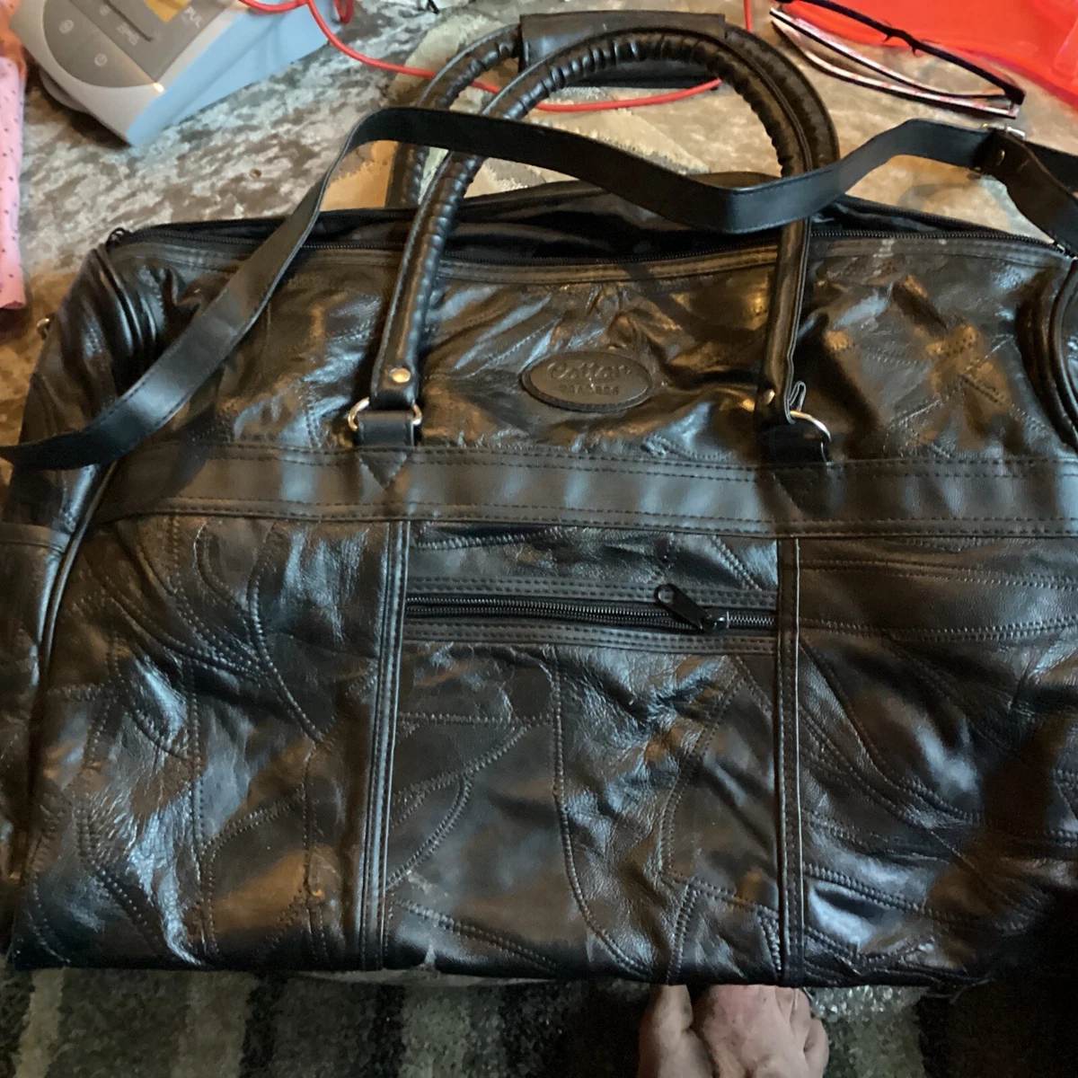 Cotton traders leather bag discount