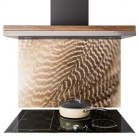 Glass Splashback Kitchen Tile Cooker Panel ANY SIZE Abstract FeatherTexture 0727