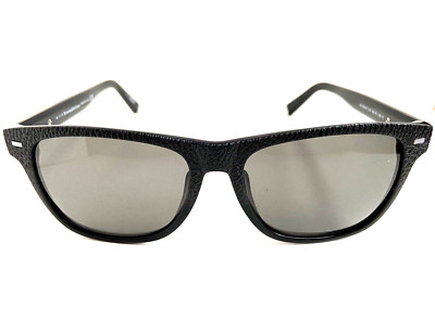 New Ermenegildo Zegna EZ 0020F 01A 56mm Zeiss Lens Black Men's Sunglasses .