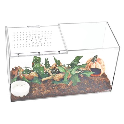 NANEEZOO Acrylic Reptile Terrarium Enclosure, 14 x6 x8  Tarant
