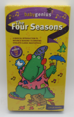 BABY GENIUS: THE FOUR SEASONS ANIMATED VHS VIDEO, VIVALDI NATURE'S