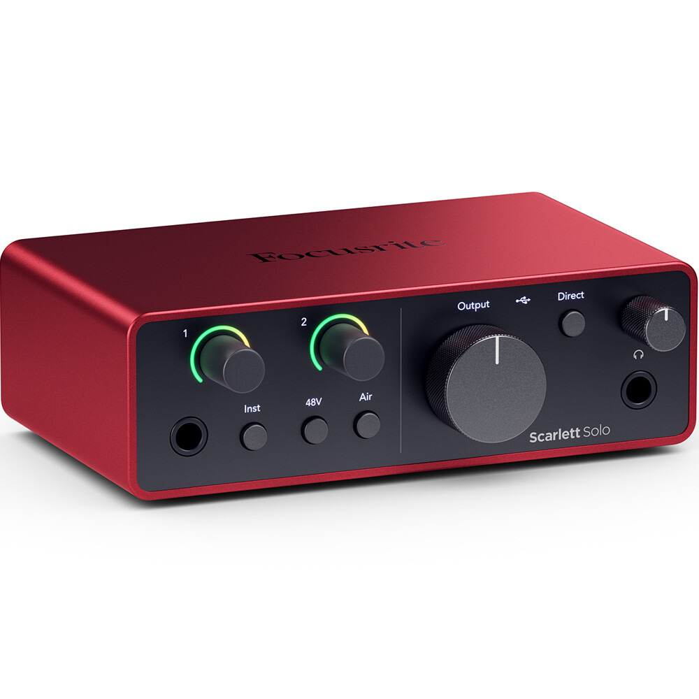 Focusrite Scarlett Solo 4th Gen USB Audio Interface & Software