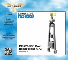 CMK 129-N72041 - 1:72 PT-579/588 Mât De Radar De Bateau - Neuf