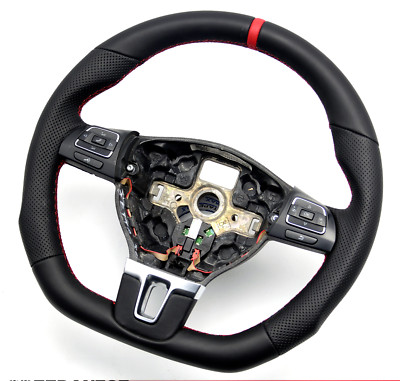 TAUSCH Abgeflacht Lenkrad VW TOURAN TIGUAN CADDY 1T0419091 rot 2n