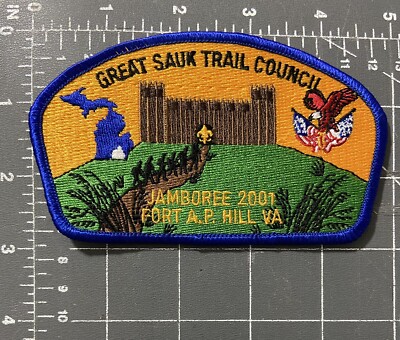 2001 National Scout Jamboree Groß Sauk Trail Rat Csp Aufnäher BSA Michigan Mi