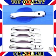 Coprimaniglia porta cromata 8 pz 4 porte S.ACCIAIO per Ford FUSION dal 2002 al 2012