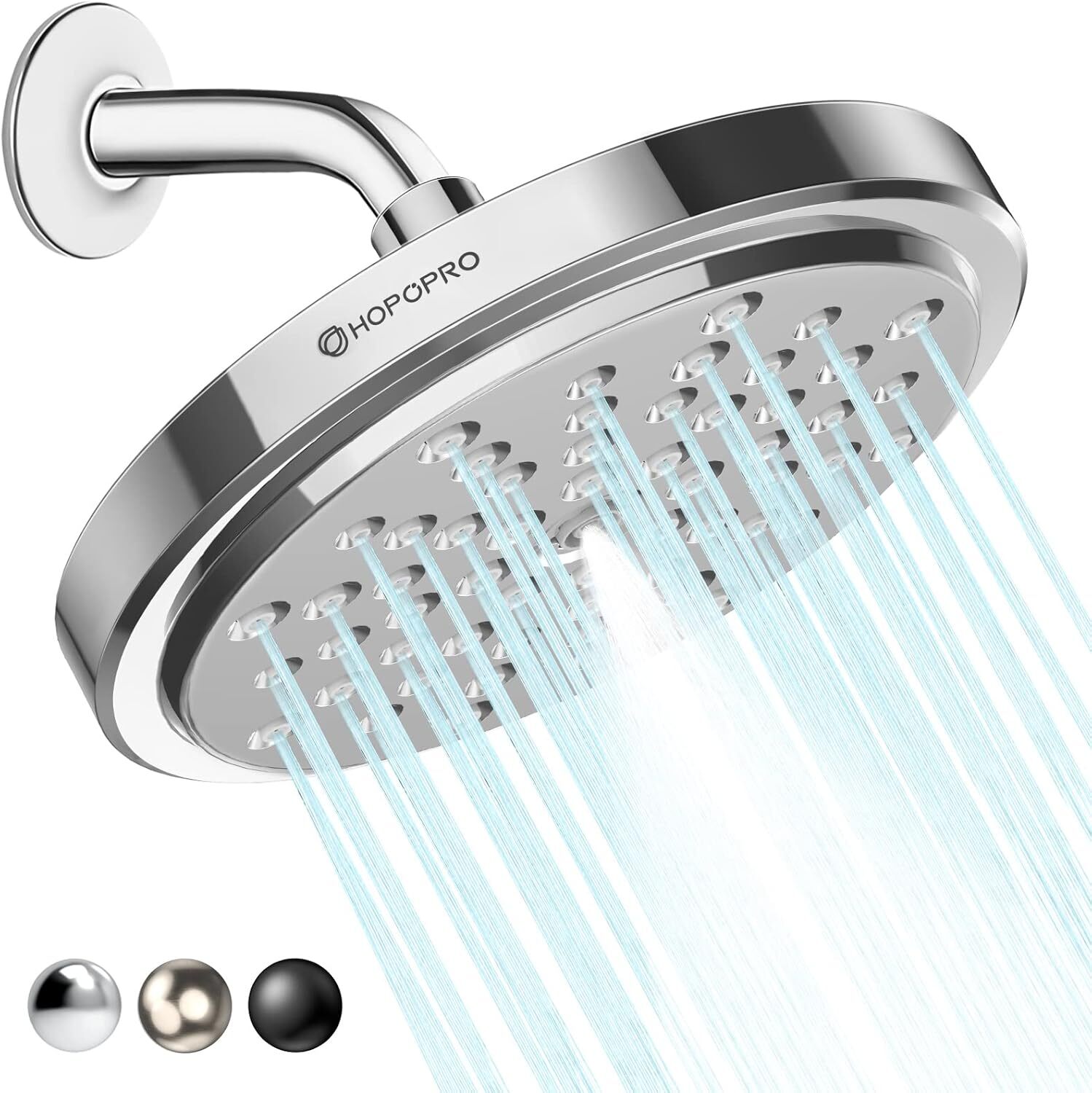 High Flow Shower Head-High Pressure Rain - 7 Inch Rainfall Spray Showerhead-Tool