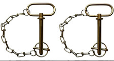 2pc Goliath 1/2" Trailer Hitch Pins for Lawn, Mower, Tractor, Trailer ~HP12WC