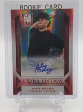 Alex Balog 2013 Panini Elite Extra Autograph 626/661 Colorado Rockies
