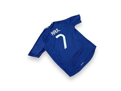 Adidas Real madrid No 7 Raul football shirt away kit size XL