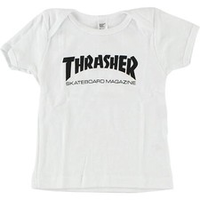 Thrasher Magazine Mag Logo White / Black Infant T-Shirt 12-18 Months - Medium