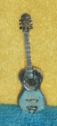 Miniature Guitar metal silver Vintage