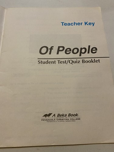 Von Orten beleuchtet. A Beka. Tchr Test Quiz Schlüssel. Beleuchtet. für christliche Schulen. Buch 2. - Bild 3 von 8