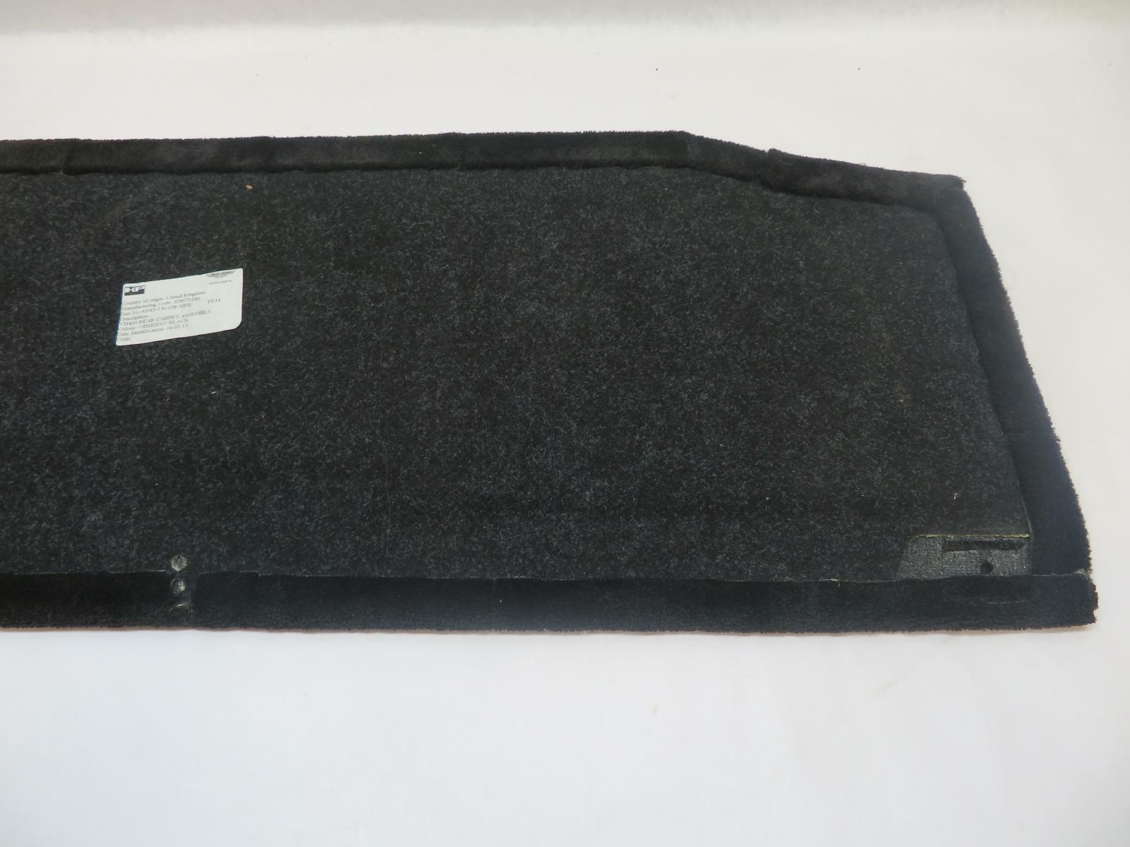 2012 ASTON MARTIN RAPIDE BLACK REAR CARPET ASSEMBLY AD43-130A58-ABW