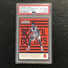 2016-17 Contenders Draft Picks School Colors #20 Malachi Richardson Signed Card