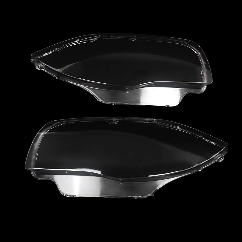 Left&Right Clear Headlight Lens Cover For BMW 1 Series E81 E82 E87 E88 1M 03-13 Foto 4 de 4