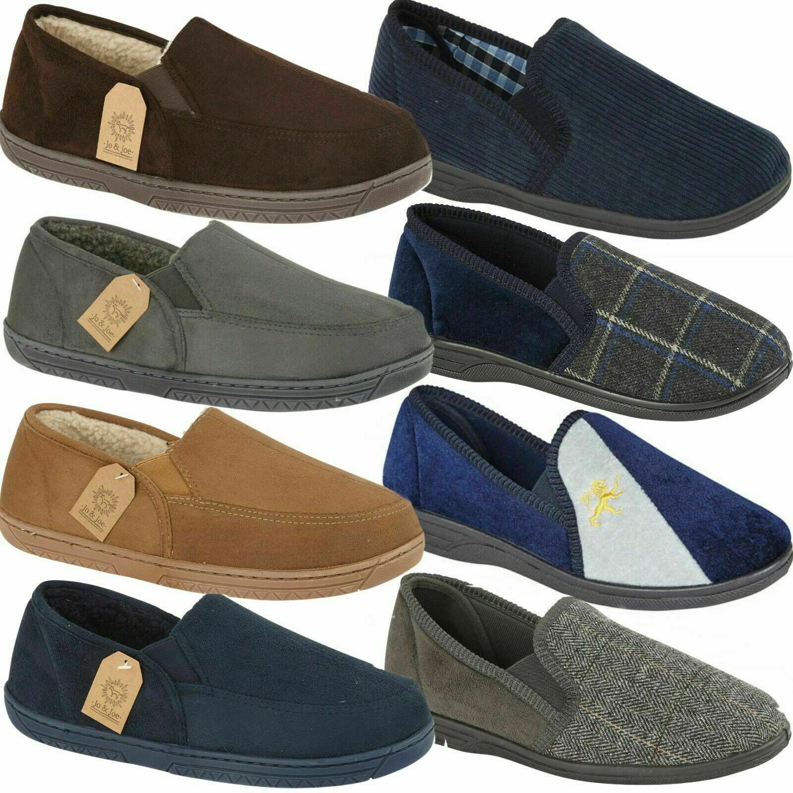 Mens Slippers Slip On Full Slippers 