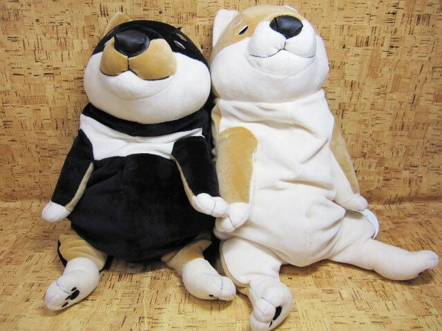 Shinada Global Plush Doll Mochi Inu Dog Akashiba Kuroshiba S M L