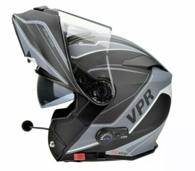 VIPER RS-V171 ZONE BLUETOOTH FLIP VORNE MOTORRADHELM + KOSTENLOSER PINLOCK Medium