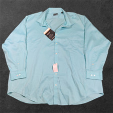 Van Heusen Stain Shield Big Fit LS Collared Button Up Men's 20 34/35 Opal