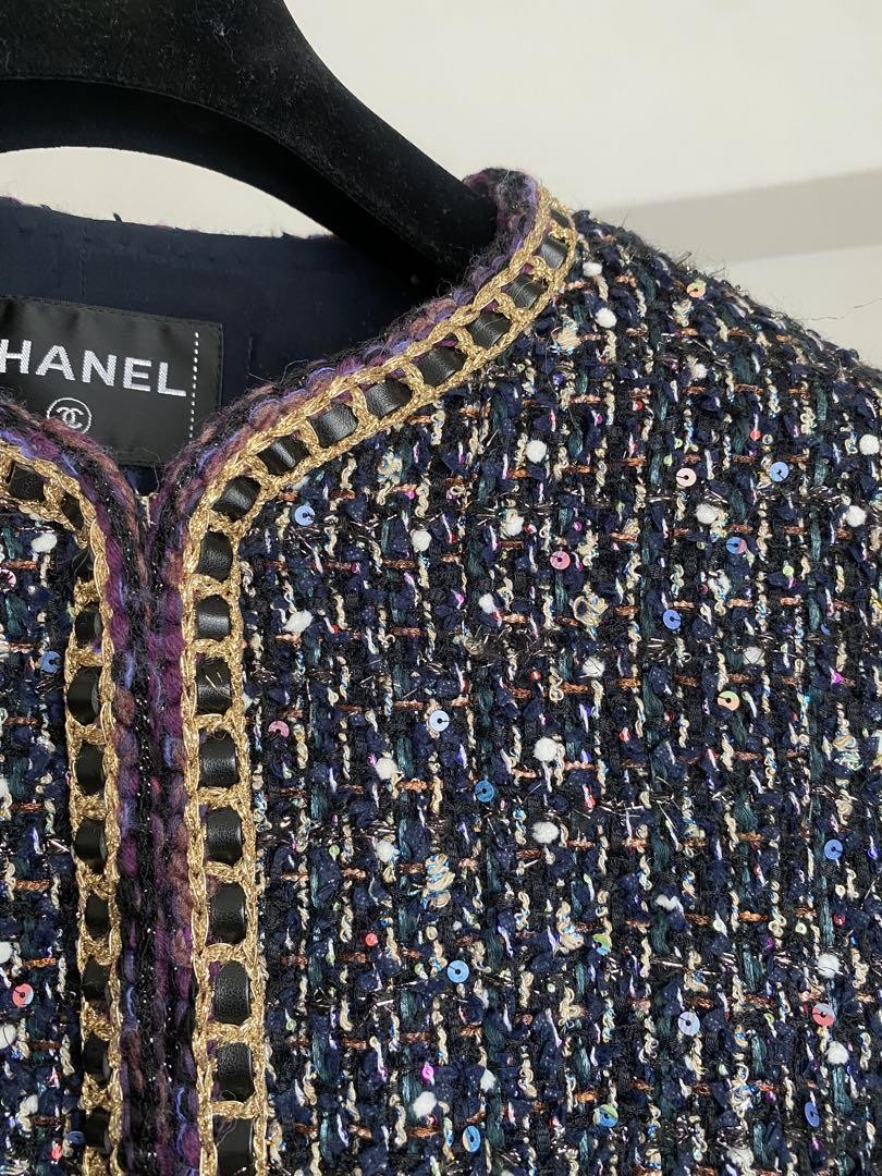 [Chanel] Chanel COCO Button Wool Set-up Jacket and Short Skirt 20209 Pink 36 [Used] [Authenticated and Guaranteed Authentic] 210561