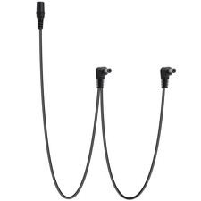 Zyghjort Daisy Chain 1-to-2 Guitar Pedal Power Cable, 55 centimeters, Black