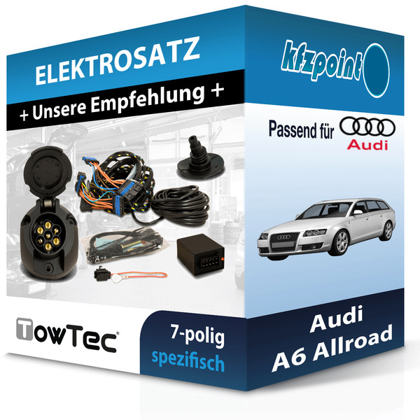 für Audi A6 Allroad 05.2000-08.2005 Towtec E-Satz 7Polig Fahrzeugspezifisch NEU-image