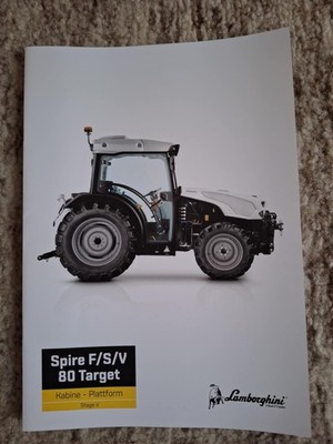 Lamborghini Spire F/S/V 80 Target Brochure Tractor Tractor