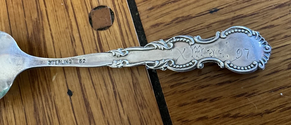 Cuchara de recuerdo de plata esterlina Independence Mine Victor Colorado X- MAS “97” Foto 4 de 4