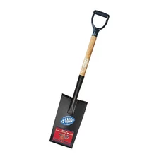 Bully Tools Spade, Edging and Planting Shovel, 12 ga. Steel Blade, Wood Handle