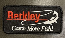 Berkley Fishing Catch More Fish Vintage Style Retro Iron Sew On Patch Cap Hat