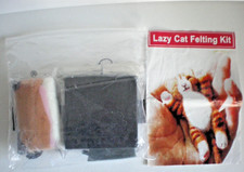 Feltsky Lazy Cat Felting Kit,Artec360 Craft,Beginners Felting,New.