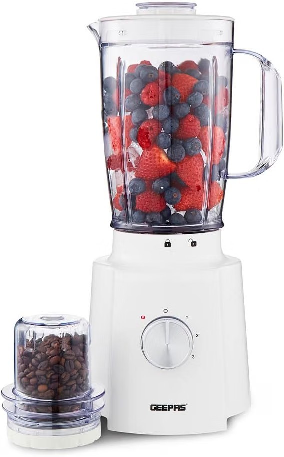GEEPAS 650W Blender Smoothie Maker Ice Crusher Mixer Juicer Vegetables White