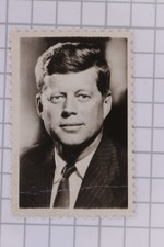 JFK John F Kennedy real photo stamp Cinderella Stamp