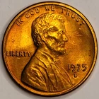 1975-D Lincoln Memorial Cent — photo from another recent sale