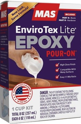 MAS EnviroTex Lite Pour-On High Gloss Finish 8oz