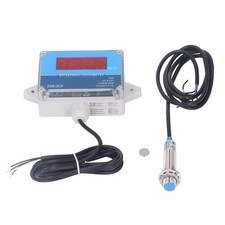 Motor Tachometer RPM Meter with Hall Sensor, 10-9999RPM IP68 Digital LED Disp...