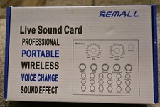 Remall Professional Wireless Live Sound Card wireless voice changer