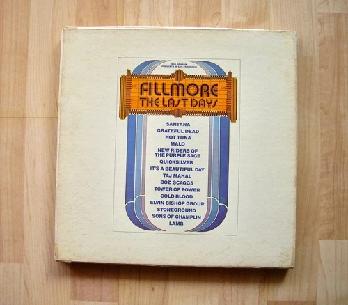 FILLMORE LAST DAYS Grateful Dead / Hot Tuna 3LP+ Poster + 7" orig 1972