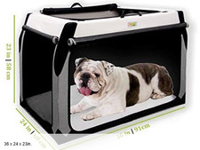 DOGGOODS DO GOOD FOLDING TRAVEL KENNEL  CRATE, LARGE - 36