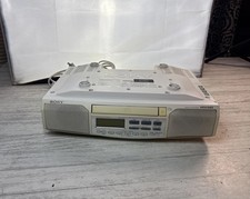 Sony ICF-CD513 Under Cabinet CD Player AM/FM Clock Radio Space Saver Tested