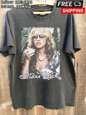 Reprint Stevie Nicks Rare design Charcoal Classic T shirt vtg Men Women NH14877