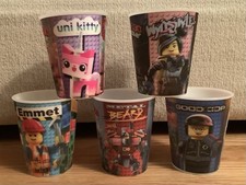 Lot Of 5 The Lego Movie Holographic Lenticular Cups - McDonalds- All Different