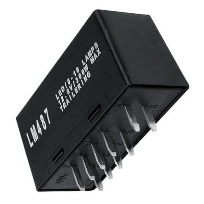 LM487 Led Flasher Relay for Warning and Turn Signal Fix Hyper Flash Module 