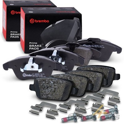 BREMBO BREMSBELÄGE BREMSKLÖTZE VORNE+HINTEN FÜR FORD S-MAX GALAXY 2 MONDEO 4 BA