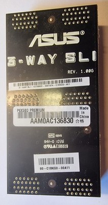 ASUS RoG 3-Way SLI Brücken/Adapter AAMOAC136830  Rev. 1.00  #B-368-09