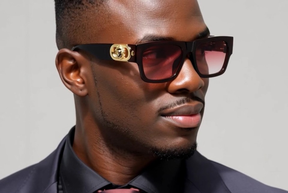 MEN SQUARE DESIGNER SHADES RETRO GOLD RAPPER CLASSIC RETRO LUXURY MODEL ...