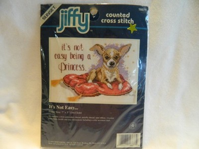 C-25 NEW DIMENSIONS MINI COUNTED CROSS-STITCH KIT  IT S NOT EASY 